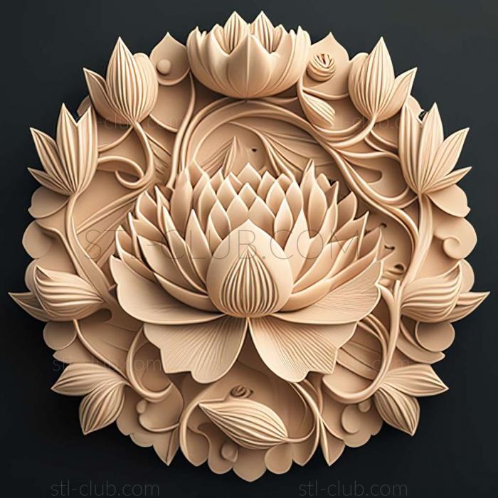 3D model lotus (STL)